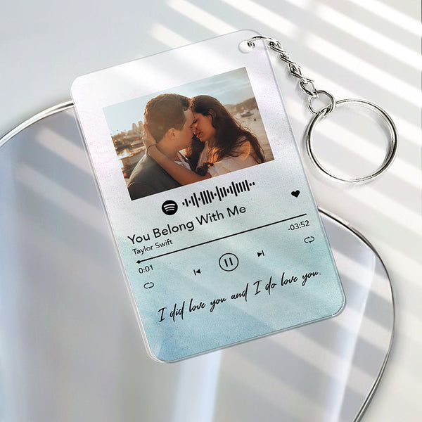 Personalized Spotify Glass, Custom Spotify Plaque, Personalized Acrylic Song with Photo Customized Song Plaque Scannable Spotify Code